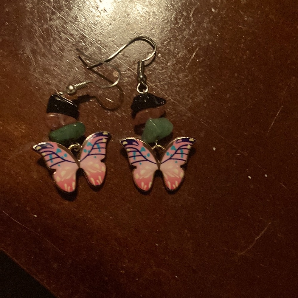 Earrings hand made butterfly’s 5 dollars